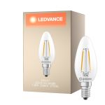 Ledvance Classic LED E14 Kerze Fadenlampe Klar 1.8W 250lm - 827 Extra Warmweiß | Ersatz Für 25W