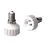 Adapter für Lampenhalterung E14 => GU10 Weiß