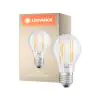 Ledvance Classic LED E27 Birne Fadenlampe Klar 7.5W 1055lm - 827 Extra Warmweiß | Ersatz für 75W