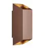 Nordlux Nico Wandleuchte Aluminium Rostig Up & Down | IP54 - Geeignet für 2x GU10