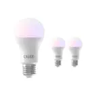 Mehrfachpackung 3x Calex Smart Tuya Wifi E27 Birne 8.5W 806lm - 822-840 Abstimmbares Weiß | RGBW - Dimmbar - Ersatz für 60W