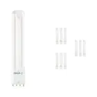 Mehrfachpackung 10x Ledvance Dulux-L LED 8W - 830 Warmweiß | 4-Pins - Ersatz Für 18W