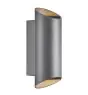 Nordlux Nico Applique Murale Aluminium Anthracite Up & Down | IP54 - Convient pour 2x GU10