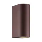 Nordlux Dion Applique Murale Aluminium Rouille Up & Down | Convient pour 2x GU10