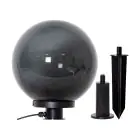 Eglo Piquet Lumière Monterollo Smoke Noir | IP44 - Convient pour 1x E27